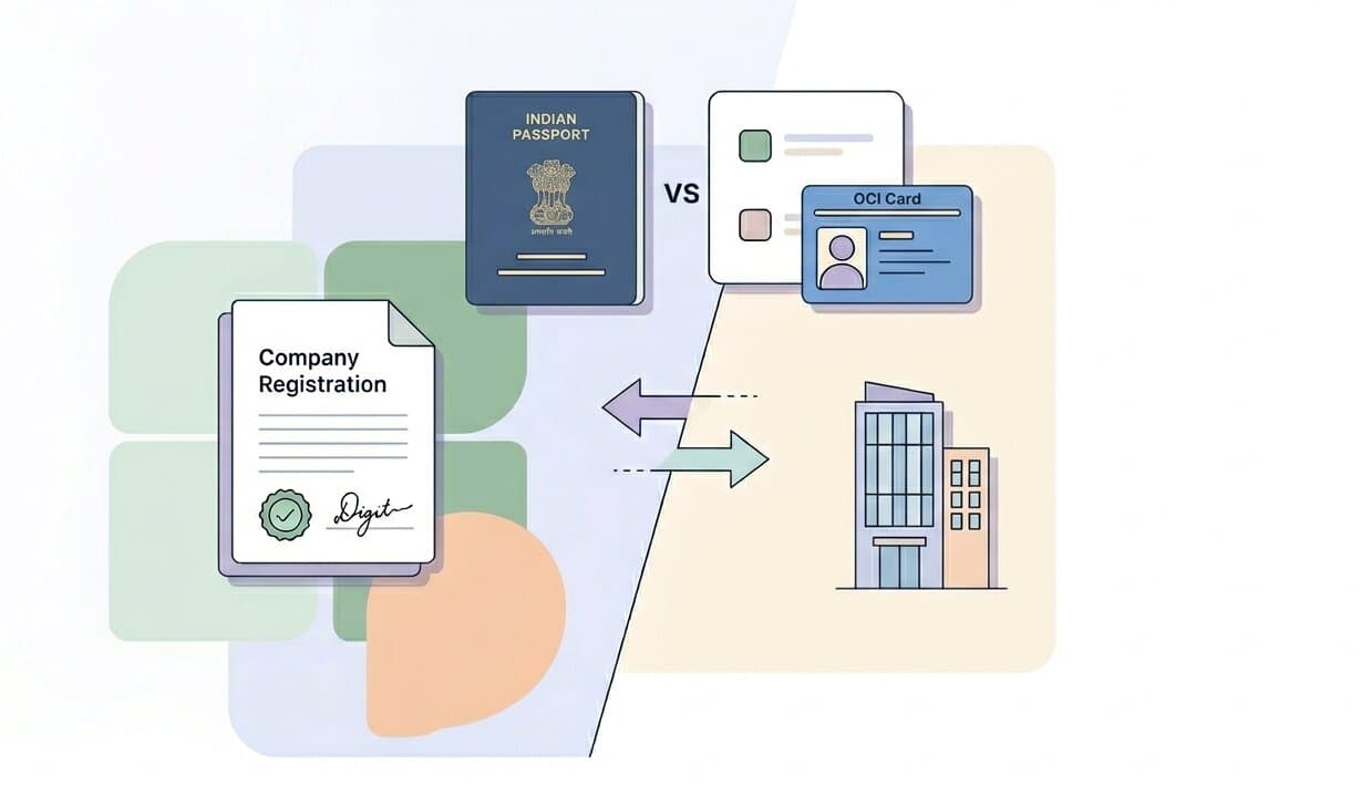OCI card vs NRI — what's the difference for India company registration?